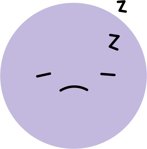 feeling tired illustration